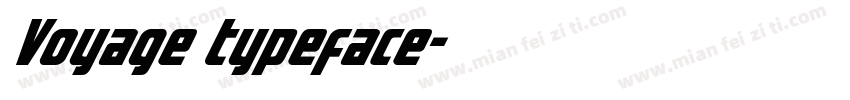 Voyage typeface字体转换